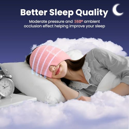 ONLYCARE Migraine Relief Cap, Headache Relief Cold Cap for Migraine Relief - color: Pink