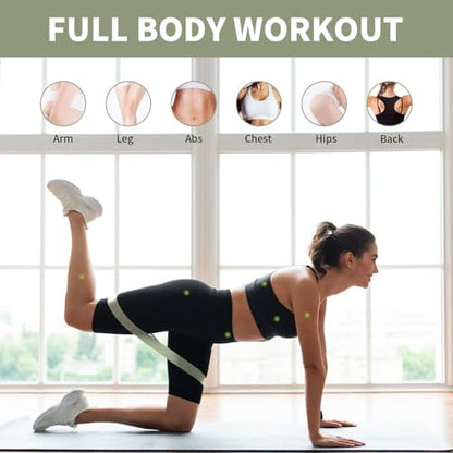 KANGFITER Non-Slip Fabric Resistance Bands for Working Out 3 Levels - color: Grey 3 PCS
