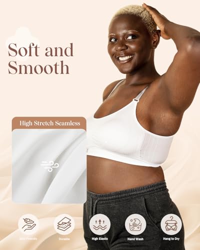 Coobie Seamless Scoopneck Bra - color: White, size: X-Large