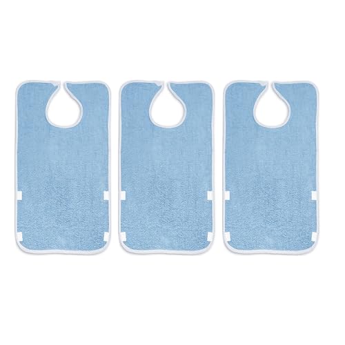 1 Pack 2 in 1 Long Dressing Stick and 3 Packs Adult Bibs Set