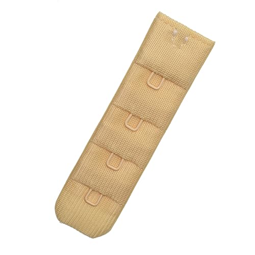 Ultra Soft Bra Extender Band Breathing Room 4 Rows Hook & Eye Extension Strap - color: 1 Hook (6pcs/Pack Beige)