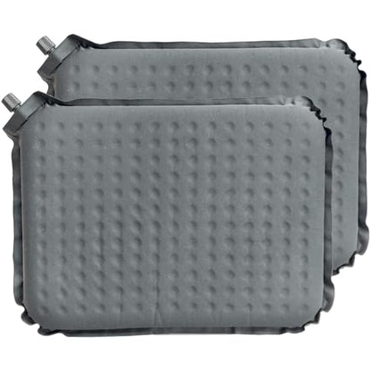 2-Pack Self-Inflating Seat Cushion for Airplane Travel, 16x13 inches - color: Gray
