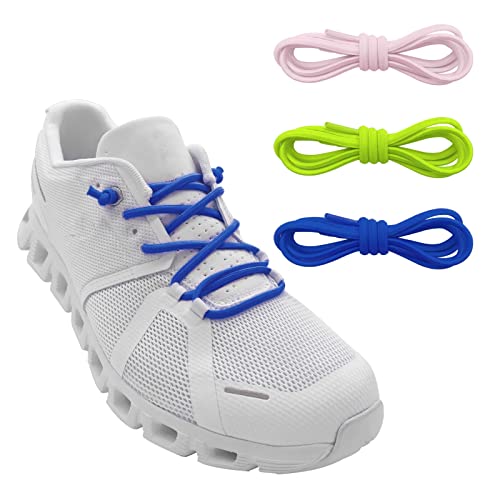 3 Pairs Elastic No Tie Shoe Laces, Stretch Bungee Laces - color: Pink+green+blue
