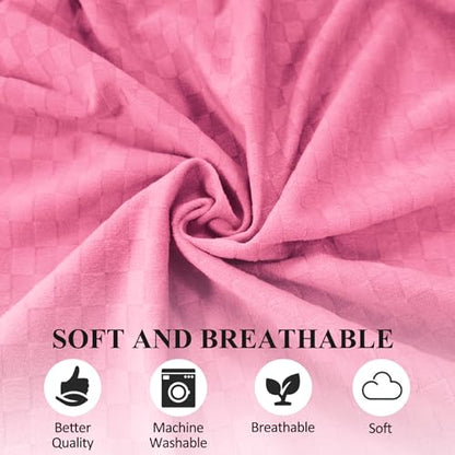 Bed Wedge Pillow for Side Sleepers, Body Position Wedges - color: Dark Pink