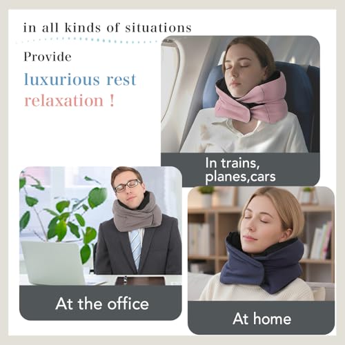 Riverland Travel Pillow Neck Strong Support Easy to Carry Compact - color: Olivegray