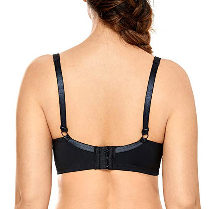 CALVENA Women's Lightly Padded Nursing Bra - color: Black, size: 34G