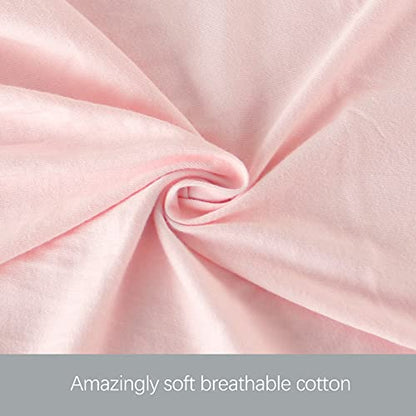 Pregnancy Pillow Cover U-Shaped 100% Cotton (ONLY Pillowcase), Pink - color: Pink, size: U-Shape