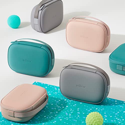 Willow Breast Pump Carrying Case, Grey, Use with Hands Free Wearable Breast Pumps, Ultra Durable Hard Shell Breast Pump Case with Removable Tray, Compact and Discreet - color: Grey, size: Carrying Case
