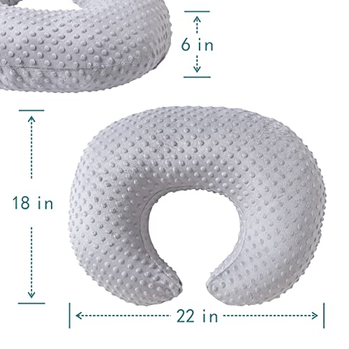 Nursing Pillow and Positioner, Breastfeeding, Bottle Feeding - color: Gray