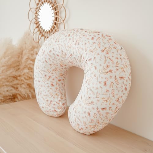 Konssy 2 Pack Nursing Pillow Covers, Soft Covers for Breastfeeding Pillows - color: Pink, Pink Spring