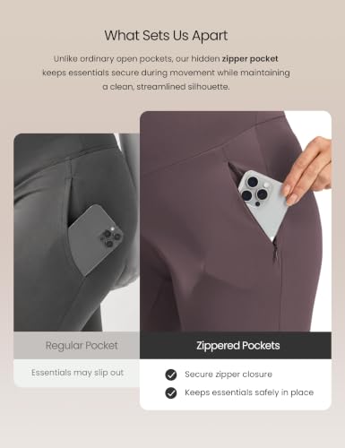 JOYSPELS Smooth Feeling Wide-Leg Maternity Work Pants Soft Pregnancy Yoga Pants with Zippered Pockets Over The Belly - color: Grey, size: Medium