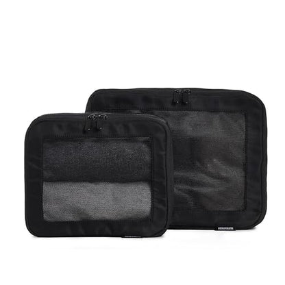 Aerotrunk Compression Packing Cubes for Travel, 2-Pack, Black - color: Black, size: 2-Pack