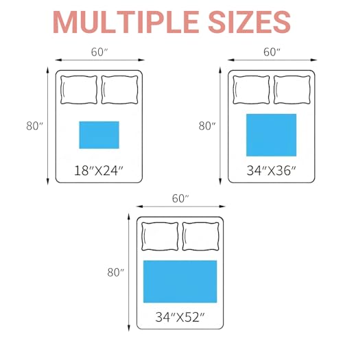 2 Pack Quilted Waterproof Pads for Bed Washable 34x36 Inch Gray - color: Gray, size: 34"x36"