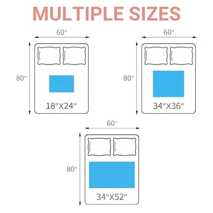2 Pack Quilted Bed Pads Washable Waterproof 34x36 Inch White - color: White, size: 34"x36"