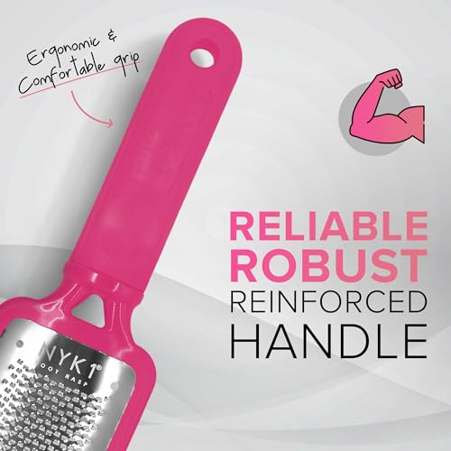 NYK1 RUSTPROOF Foot File Callus Remover for Feet | Pink - color: Pink Megafile