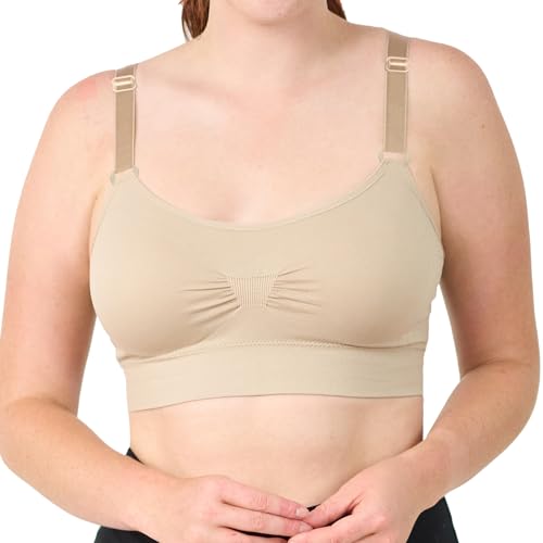 Coobie Seamless Scoopneck Bra - color: Light Nude, size: Large