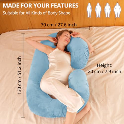 Pregnancy Pillows for Sleeping, C Shaped Full Body Maternity Pillow