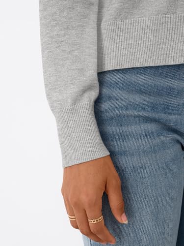 Trendy Queen Women's Lightweight Knit Cardigan - color: Grey Melange, size: Medium