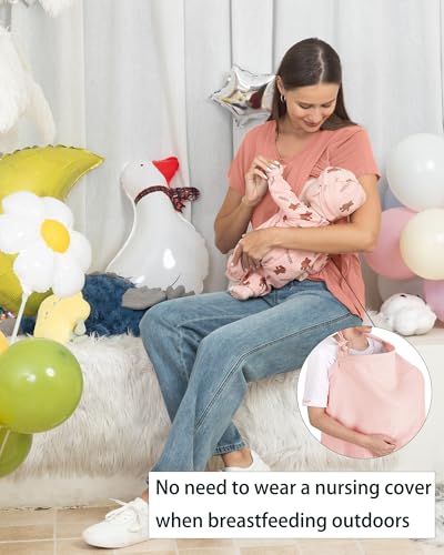 Rnxrbb 3 Pack Nursing Tops for Women Maternity Breastfeeding Shirts - color: Flecking Grey&black&pink, size: X-Large