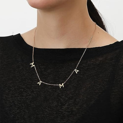 SKQIR Mama Necklaces for Women with Message Card - color: Rose Gold MAMA