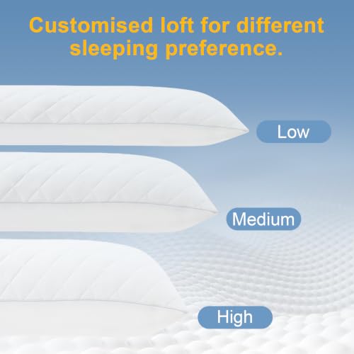 KISSKI Cooling Body Pillow for Adults, Memory Foam Long Pillow for Bed - color: Cloud White