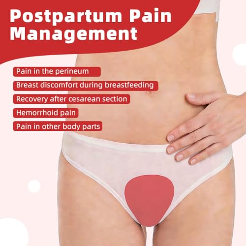 Perineal Ice Packs for Postpartum Recovery, Hot & Cold Postpartum Ice Packs - color: Red