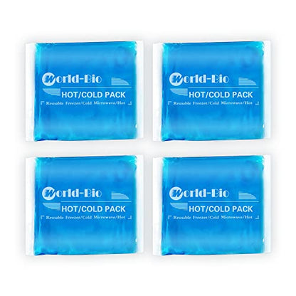 Reusable Gel Ice Packs, 4 Pack, 5.1" x 6.5" - style: 5.1" x 6.5" 4 packs