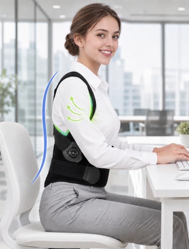 Back Brace Posture Corrector Adjustment: 97.8% Pain Relief, 8H Work-tested - size: X-Large