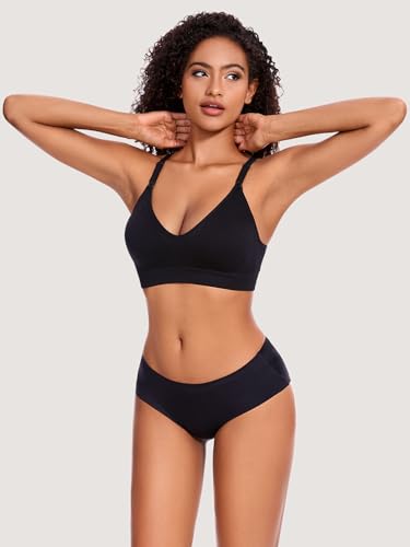 HBselect Nursing Bras for Breastfeeding 5Pack Women Maternity Bras - color: 5pack(black/Grey/Blue/Purplebean/Nude), size: Small