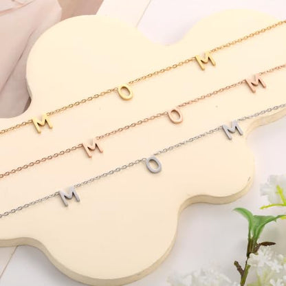 SKQIR Mama Necklaces for Women with Message Card - color: Rose Gold MOM