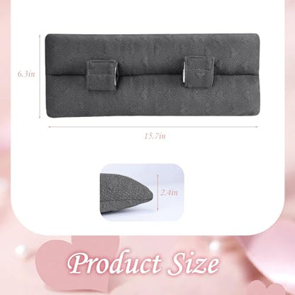 Seat Belt Pillow Post-Surgery – With Ice/Hot Pocket for C-Section, Grey - color: Dark Gray, size: Large