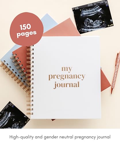 Lamare Pregnancy Journal for First Time Moms 2026 – Pregnancy Scarpbook - color: White