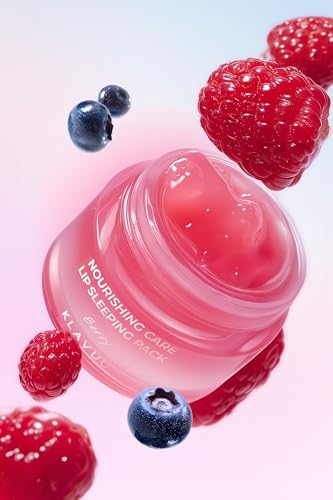 Klavuu Berry Lip Sleeping Mask Overnight for Chapped Lips (0.7oz) - color: Berry