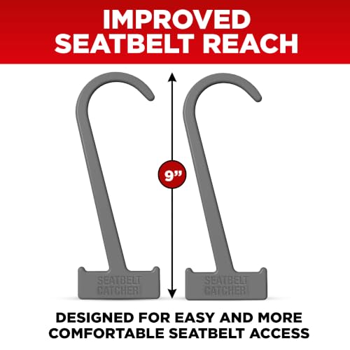 Seat Belt Catcher, Grabber, Seatbelt Reacher Tool - Gray, 2 Pack - color: Gray, size: 2 Piece