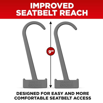 Seat Belt Catcher, Grabber, Seatbelt Reacher Tool - Gray, 2 Pack - color: Gray, size: 2 Piece