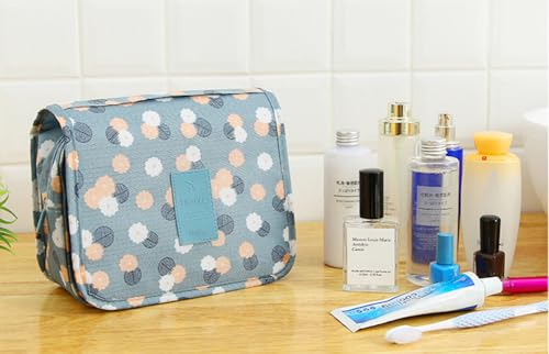 Sechunk Waterproof Travel Toiletry Bags Hanging Multi-function Cosmetic Bag Makeup Bag for Women - color: whiteCactus