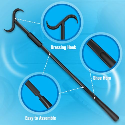 35" Long (Pack of 2) Dressing Stick, Shoe Horn, Sock Remover Tool