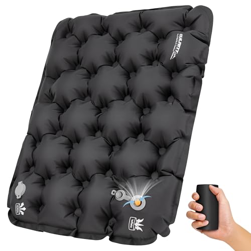 EULANT Lightweight Inflatable Seat Cushion,Compact Travel Cushion Pad - color: Black