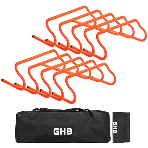 GHB Agility Hurdles 8" Speed Agility Training Hurdles - size: 10 Pack