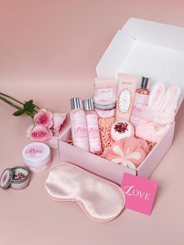 15Pcs Rose Spa Kit Bath Sets for Women Gift Birthday Gift Set for Women