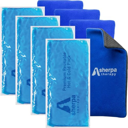Flexible Hot and Cold Gel Pack, 9.5" x 4.5", 4 Pack - style: HotandCold