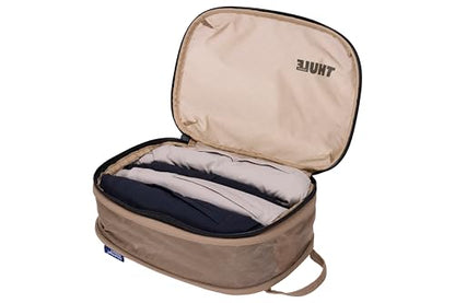 Thule Compression Packing Cube, Size Small, Semitransparent Fabric, Easy to Pack, YKK Zippers - color: GENTLE BEIGE, size: Small