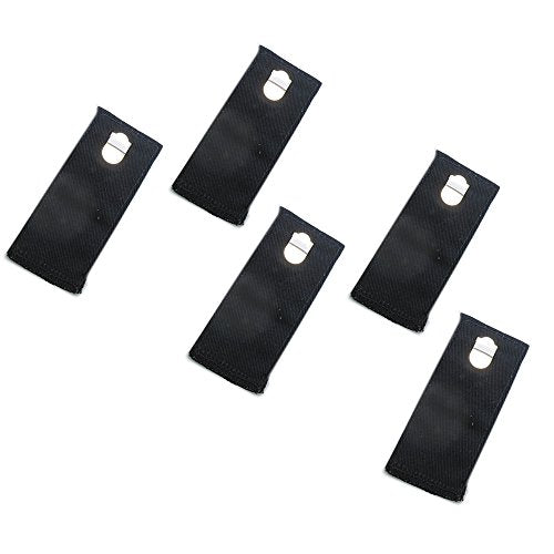 Adjustable Pant Waistband Extension - Instant Comfort, Pants Fit Again (Hook 5-Pack, Black) - color: Black, size: Hook