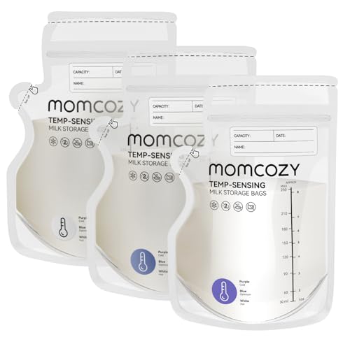 Momcozy 8oz Breastmilk Storage Bags,Temp-Sensing & Pour Spout,120 Count - size: 120PCS