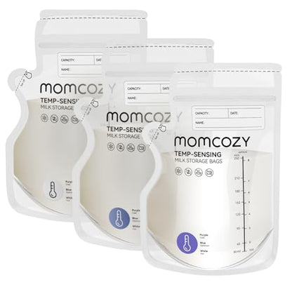 Momcozy 8oz Breastmilk Storage Bags,Temp-Sensing & Pour Spout,120 Count - size: 120PCS