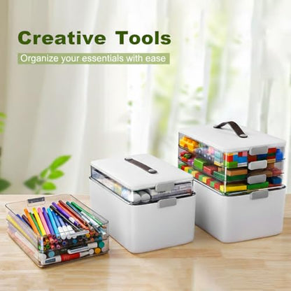 MOPALL Craft Medicine Cabinet Organizers Storage Box for Art Supply Sewing