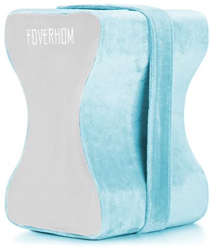 foverhom Memory Foam Knee Pillow Orthopedic Leg Support Blue - color: Blue-thigh Circumference Under 26″ (66cm)