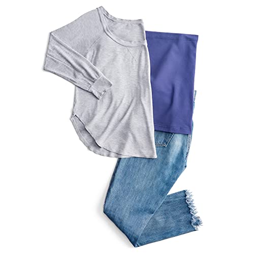 Belly Band Seamless Maternity and Postpartum Shirt Extenders, Cotton, Singles - color: Navy, size: Small