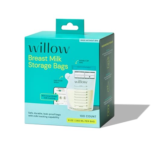Willow 8oz Breast Milk Storage Bags - SmartStash Tracking - 100 Count