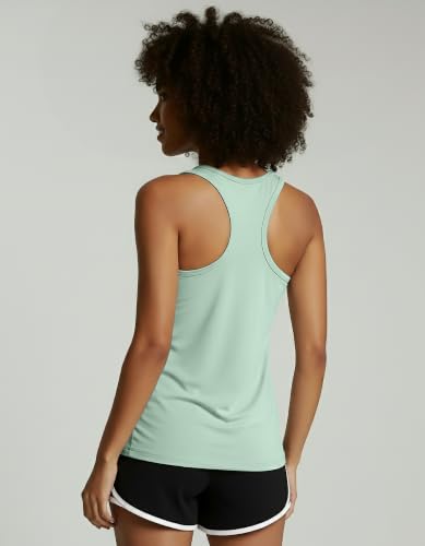 5 Pack Women's Dry Fit Racerback Tank Tops Sleeveless Athletic Workout Gym - color: Set 2, size: X-Large
